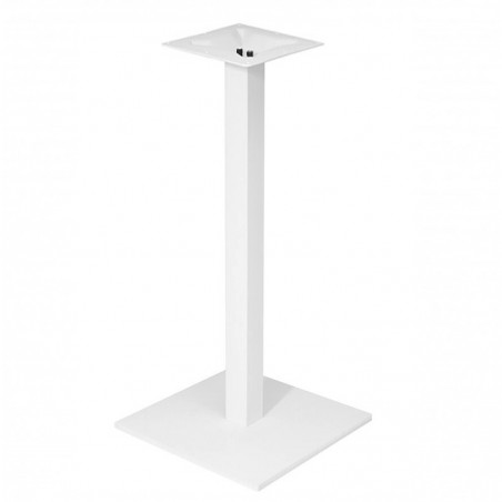 Base de mesa BEVERLY BL110, alta, tubo cuadrado, blanca, base de 45 x 45 cms, altura 110 cms (Pack de 2 unidades)