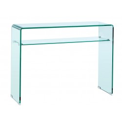 Consola CANADA (SU), cristal curvado, 100 x 33 cms