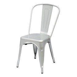 Sillón ALBENIZ, cromado, polipropileno negro (Pack de 5 unidades)