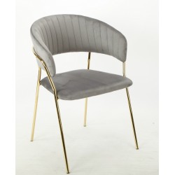 Sillón ALVOR, apilable, polipropileno negro y beige (Pack de 4 unidades)