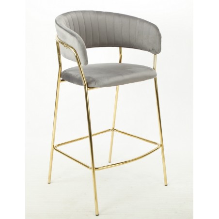 Sillón ALVOR, apilable, polipropileno blanco y beige (Pack de 4 unidades)
