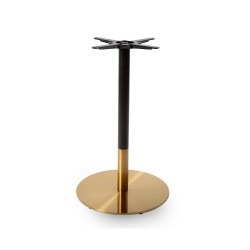 Base de mesa VERSALLES NEW, dorada y negra, 43 cms de diámetro, altura 72 cms (Pack de...