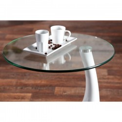 Silla BARNA (T), diseño, acero inoxidable, piel top blanca