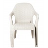 Sillón CIES, apilable, polipropileno blanco (Pack de 6 unidades)