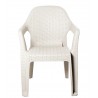 Sillón CIES, apilable, polipropileno blanco (Pack de 6 unidades)