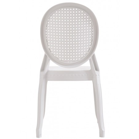 Silla CIBELES, apilable, polipropileno blanco (Pack de 6 unidades)