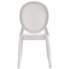 Silla CIBELES, apilable, polipropileno blanco (Pack de 6 unidades)