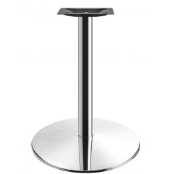 Base de mesa BENAMARA, acero inoxidable, base de acero de 8 mm. 45 cms de diámetro, altura 72 cms (Pack de 2 unidades)