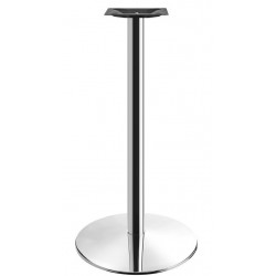 Base de mesa BENAMARA, alta, acero inoxidable, base de acero de 8 mm. 45 cms de diámetro, altura 110 cms (Pack de 2 unidades)