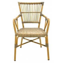 Taburete SAMBA (M), cromado, nappel blanco (Pack de 2 unidades)