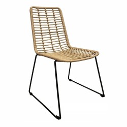 Silla CROSCAT (SU), madera, polipropileno blanco (Pack de 6 unidades)