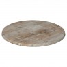 Tablero de mesa Werzalit-SM, FINDUS GRAU 296, 60 cms de diámetro*. (Pack de 2 unidades)
