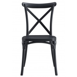 Sillón SALER, apilable, polipropileno blanco (Pack de 4 unidades)