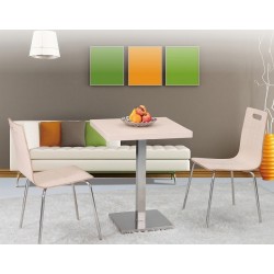 Tablero de mesa ANISA, blanco roto, 80 x 80 cms (Pack de 2 unidades)