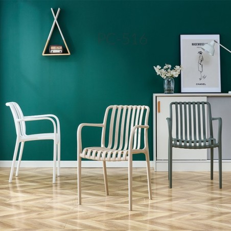 Silla EPOQUE NEW, patas metálicas, terciopelo verde 56 (Pack de 4 unidades)
