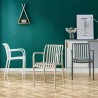 Silla EPOQUE NEW, patas metálicas, terciopelo verde 56 (Pack de 4 unidades)