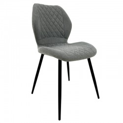 Taburete MAGDA, metal, tapizado velvet verde (Pack de 2 unidades)