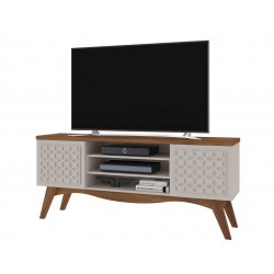 Mueble TV LIZ, blanco roto y matte, 160 cms.