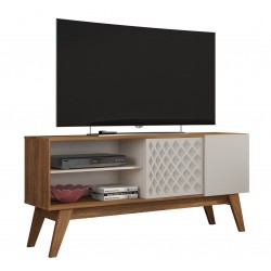Mueble TV PREMIUM, matte y blanco roto, 150 cms.