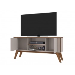 Mueble TV VITTA, blanco roto y matte, 150 cms.