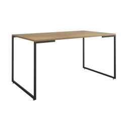 Taburete TIMOR, acero, madera, blanco (Pack de 2 unidades)