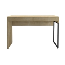 Mesa PORTO 160, metal negro, tapa MDP color blanco, 160 x 90 cms