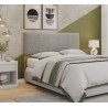 Sillón MISSOURI, metal, similpiel gris oscuro (Pack de 2 unidades)
