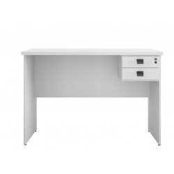 Mesa NITRA, alta, metal, tapa blanca, 120 x 60 cms
