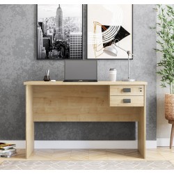 Mesa SORRENTO 100, metal, negro, tapa decor,100 cms diámetro