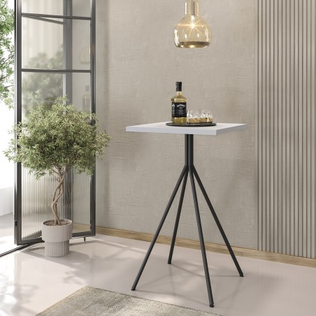 Mesa POMPEYA, metal, cristal templado, 160 x 90 cms