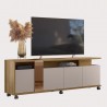 Mueble TV NEW CRISTAL, miel y cacao, 183 cms.