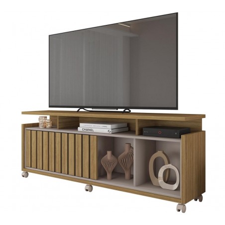 Mueble TV OASIS, miel y cacao, 160 cms.