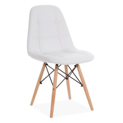 Silla TOWER, cromada, polipropileno negro* (Pack de 4 unidades)