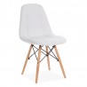 Silla TOWER, cromada, polipropileno negro* (Pack de 4 unidades)
