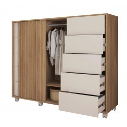 Taburete FASHION, metal, tapizado similpiel beige vintage (Pack de 2 unidades)