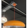 Lámpara MARGOT, colgante, aluminio, color naranja