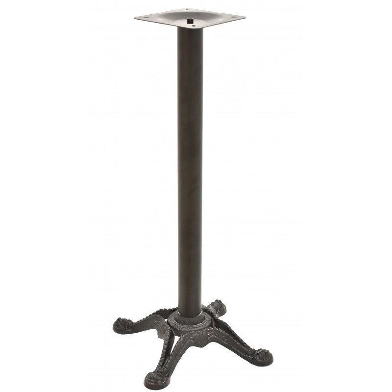 Base de mesa RÓDANO, alta, fundición, negra, base de 58 x 58 cms, altura 115 cms (Pack de 2 unidades)