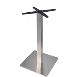 Base de mesa RHIN, acero inoxidable, base de 45 x 45, altura 73 cms, pulido satinado...