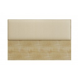 Cabecero UNI 160, MDP blanco, tejido velvet rosa, 160x5x90 cms