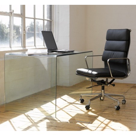 Silla TORRE (SU), cromada, negra, cojín negro (Pack de 4 unidades)
