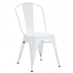 Silla TOL EK LIMITED, acero, blanca (Pack de 5 unidades)