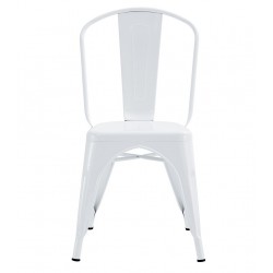 Silla TOL EK LIMITED, acero, blanca (Pack de 5 unidades)