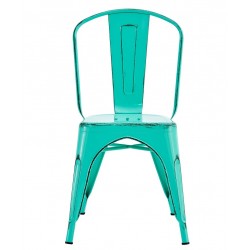 Silla TOL EK VINTAGE, acero, verde agua (Pack de 5 unidades)