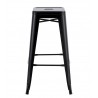 Taburete TOL EK LIMITED, acero, negro (Pack de 5 unidades)