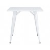 Mesa TOL EK LIMITED, acero, blanca, 80x80 cms