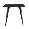 Mesa TOL EK LIMITED, acero, negra, 80x80 cms