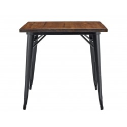 Mesa BETSY, acero inoxidable, cristal templado, 160x90 cms