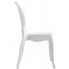 Silla CIBELES, apilable, polipropileno blanco (Pack de 6 unidades)