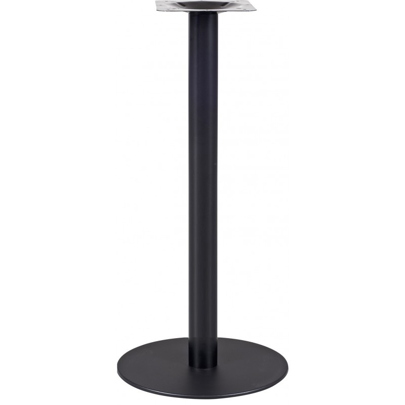 Base de mesa BOMBAY, tubo redondo, negra, base de acero de 8 mm. 45 cms de diámetro, altura 110 cms (Pack de 2 unidades)