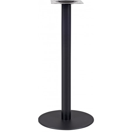 Base de mesa BOMBAY, tubo redondo, negra, base de acero de 8 mm. 45 cms de diámetro, altura 110 cms (Pack de 2 unidades)